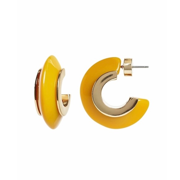 Banana Republic Jewelry - Banana Republic Chunky Resin Hoop Earrings - NWT!